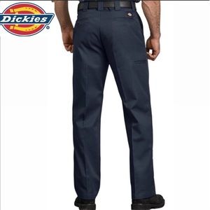 Dickies Work Pants Relaxed Flex Fit Comfortable Casual Dark Blue Mens Size 40x32